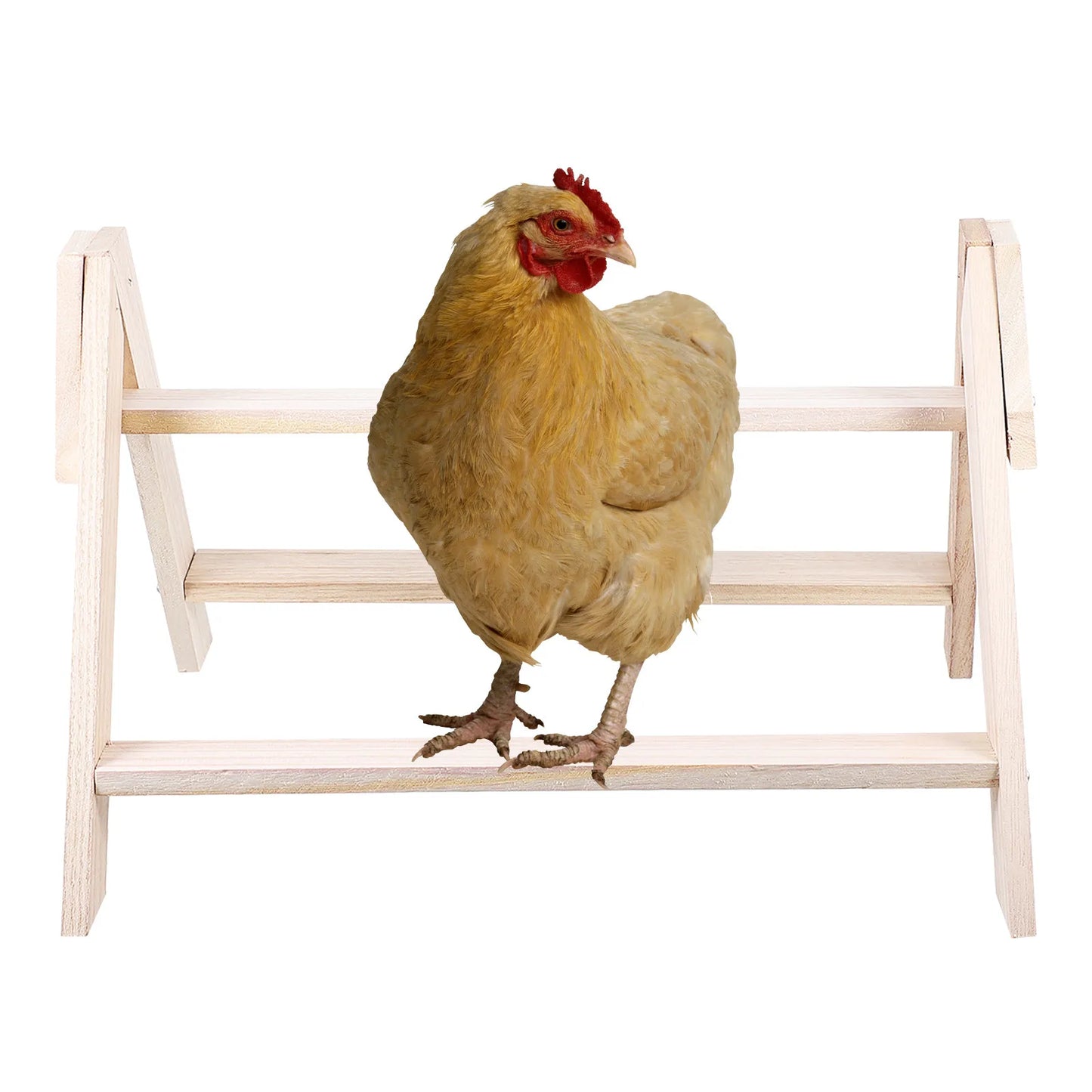Chicken Standing Rack Wood Rooster Hen Perch Pet Plaything Poultry Bird Cage Nest Accessory Chicken Stand Rack