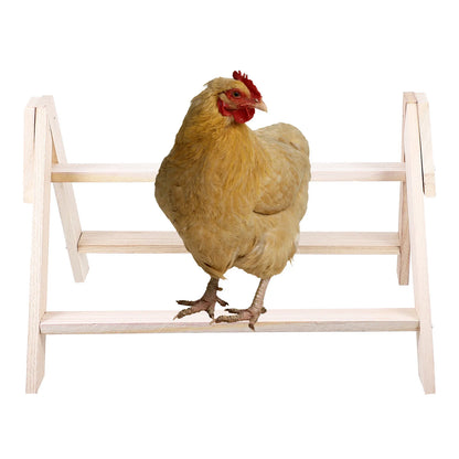 Chicken Standing Rack Wood Rooster Hen Perch Pet Plaything Poultry Bird Cage Nest Accessory Chicken Stand Rack