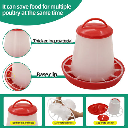 3kg+3L Poultry Feeder And Waterer