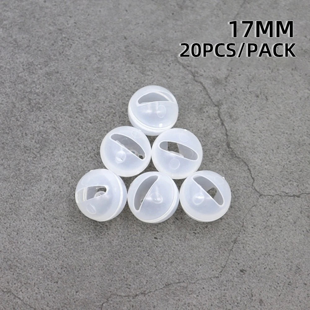 20pcs Plastic Rattle Bell Balls Squeaker Baby Toys DIY Rattle Beads Noise Maker Repair Fix Dog Toy Pet Accessories 17/24/28/38mm