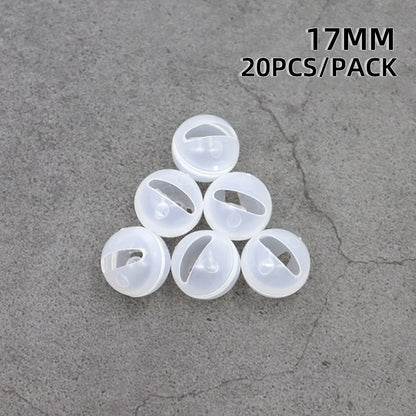 20pcs Plastic Rattle Bell Balls Squeaker Baby Toys DIY Rattle Beads Noise Maker Repair Fix Dog Toy Pet Accessories 17/24/28/38mm