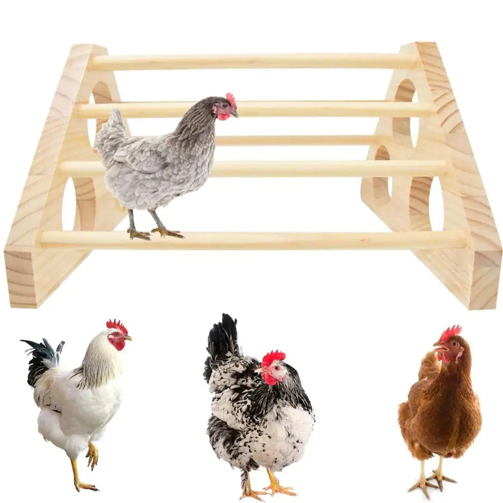 Ducks Goose Trainning  Wooden Chick Roost Bar Bird Stand Chicken Perch