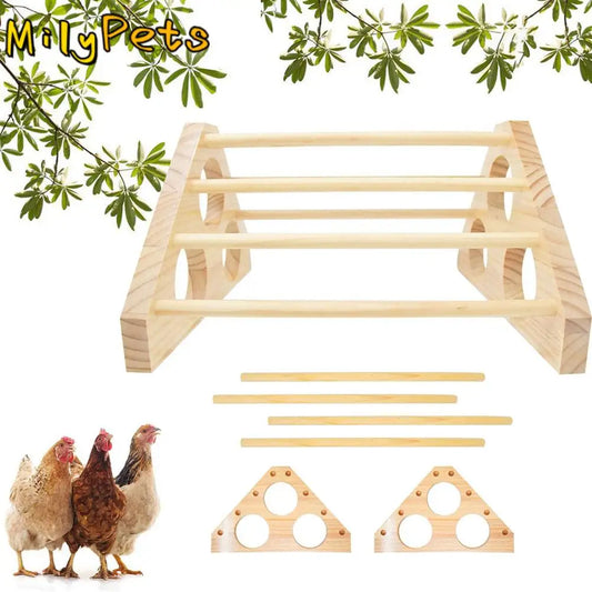 Ducks Goose Trainning  Wooden Chick Roost Bar Bird Stand Chicken Perch