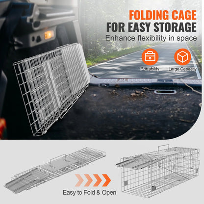 SucceBuy Live Animal Cage Trap Humane Cat Rodent Control