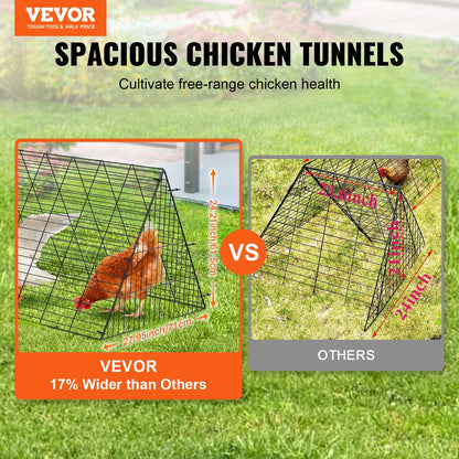 Chicken Tunnels 157.5 x 39.4 x 24.2 in(LxWxH)