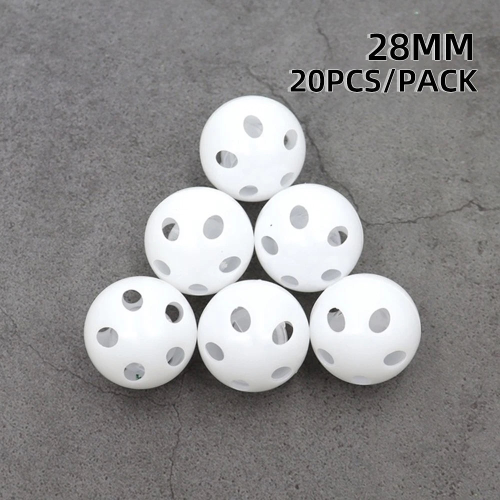 20pcs Plastic Rattle Bell Balls Squeaker Baby Toys DIY Rattle Beads Noise Maker Repair Fix Dog Toy Pet Accessories 17/24/28/38mm